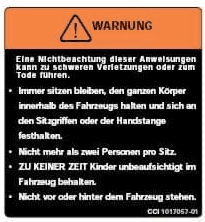 Bild von DECAL, WARNING